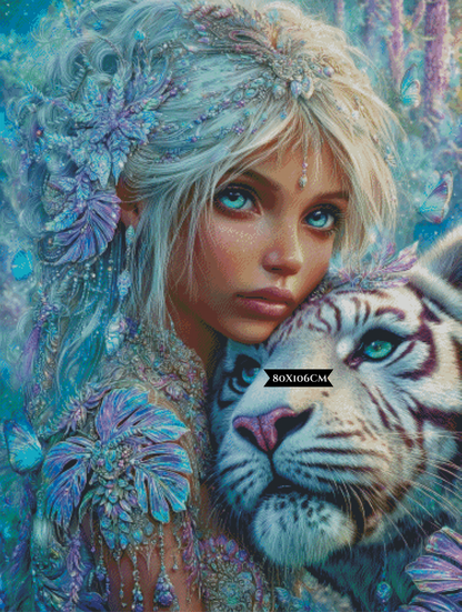Diamond Painting Königin der frostigen Träume ©sandrietta_ai