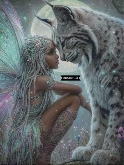 Diamond Painting Mondbund ©sandrietta_ai