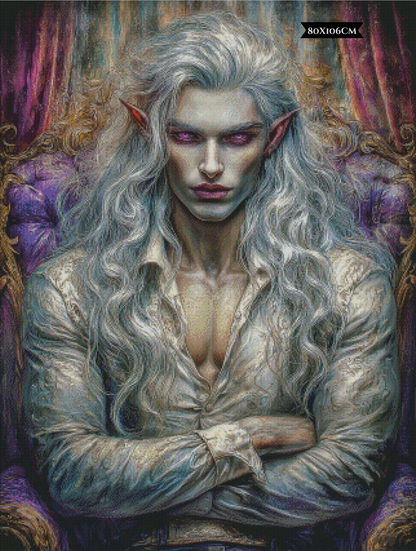 Diamond Painting Arik, der Purpuräugige ©trudis_ai_art