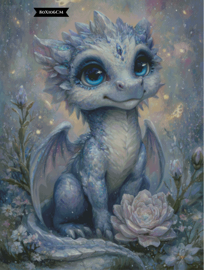 Diamond Painting Saphira Frostblüte ©trudis_ai_art