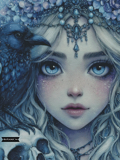 Diamond Painting Rabenflüstern ©trudis_ai_art