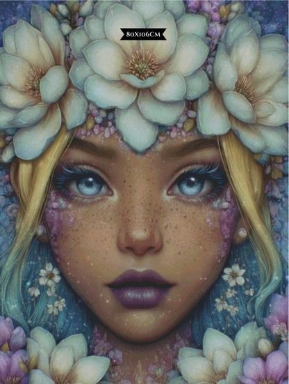 Diamond Painting Magnolienprinzessin ©trudis_ai_art
