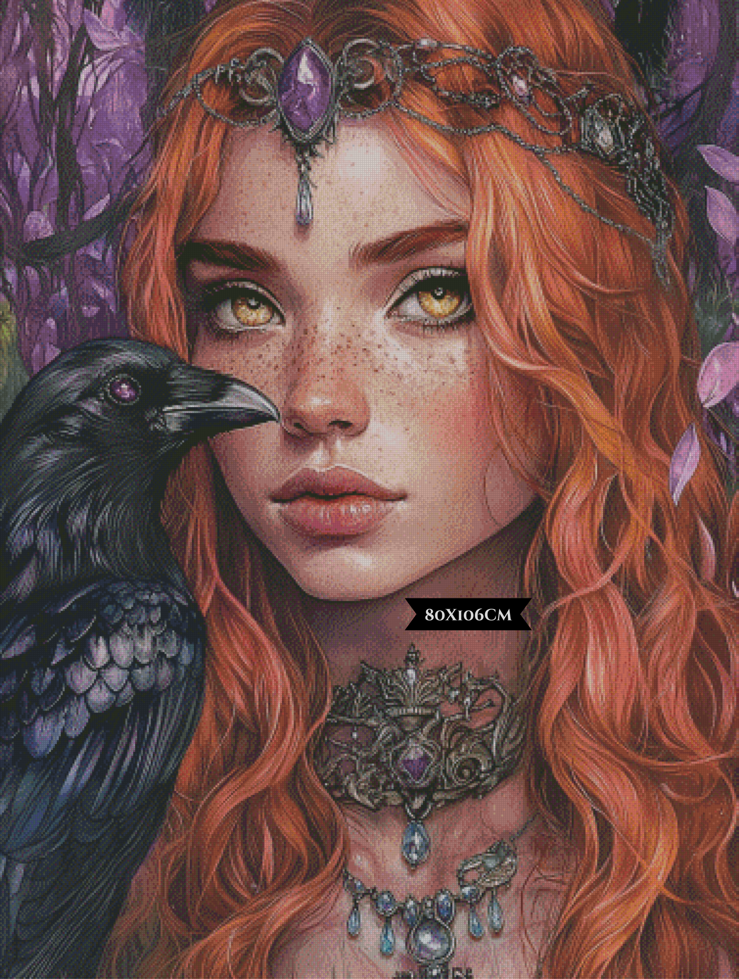 Diamond Painting Die Schicksalsweberin der Nacht ©trudis_ai_art