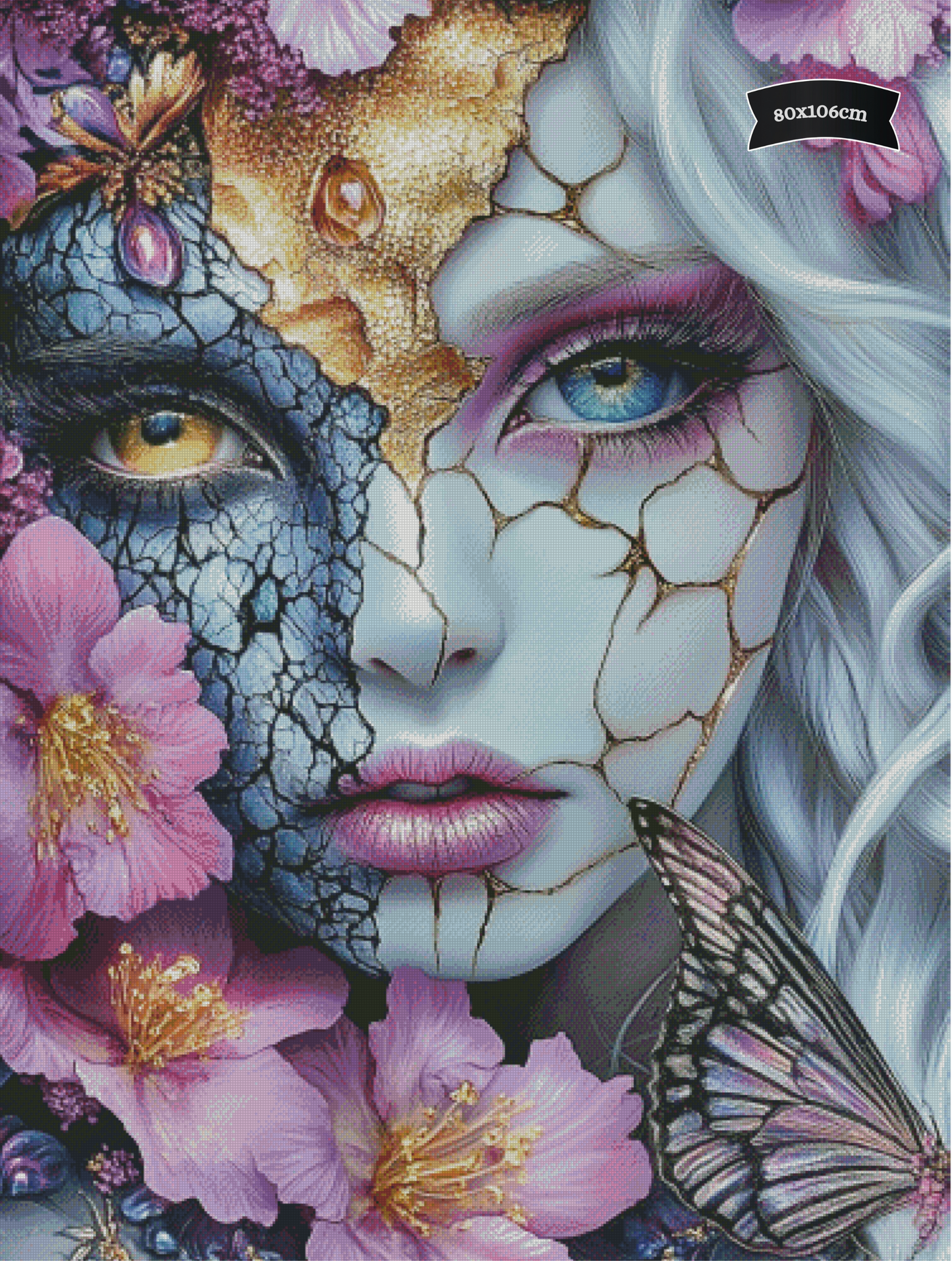 Diamond Painting Blüten aus der Dunkelheit von Sandrietta_ai