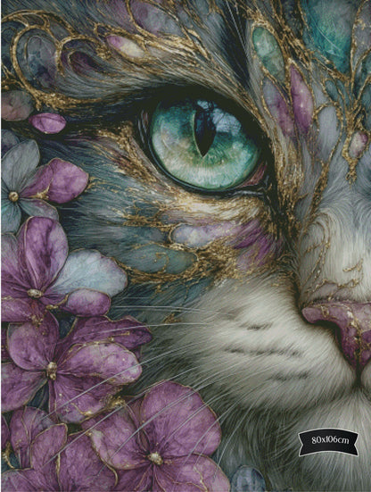 Diamond Painting Goldstaub im Fell von Sandrietta_ai