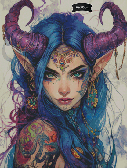 Diamond Painting Blauer Sturm von Sakura.cherry.ai