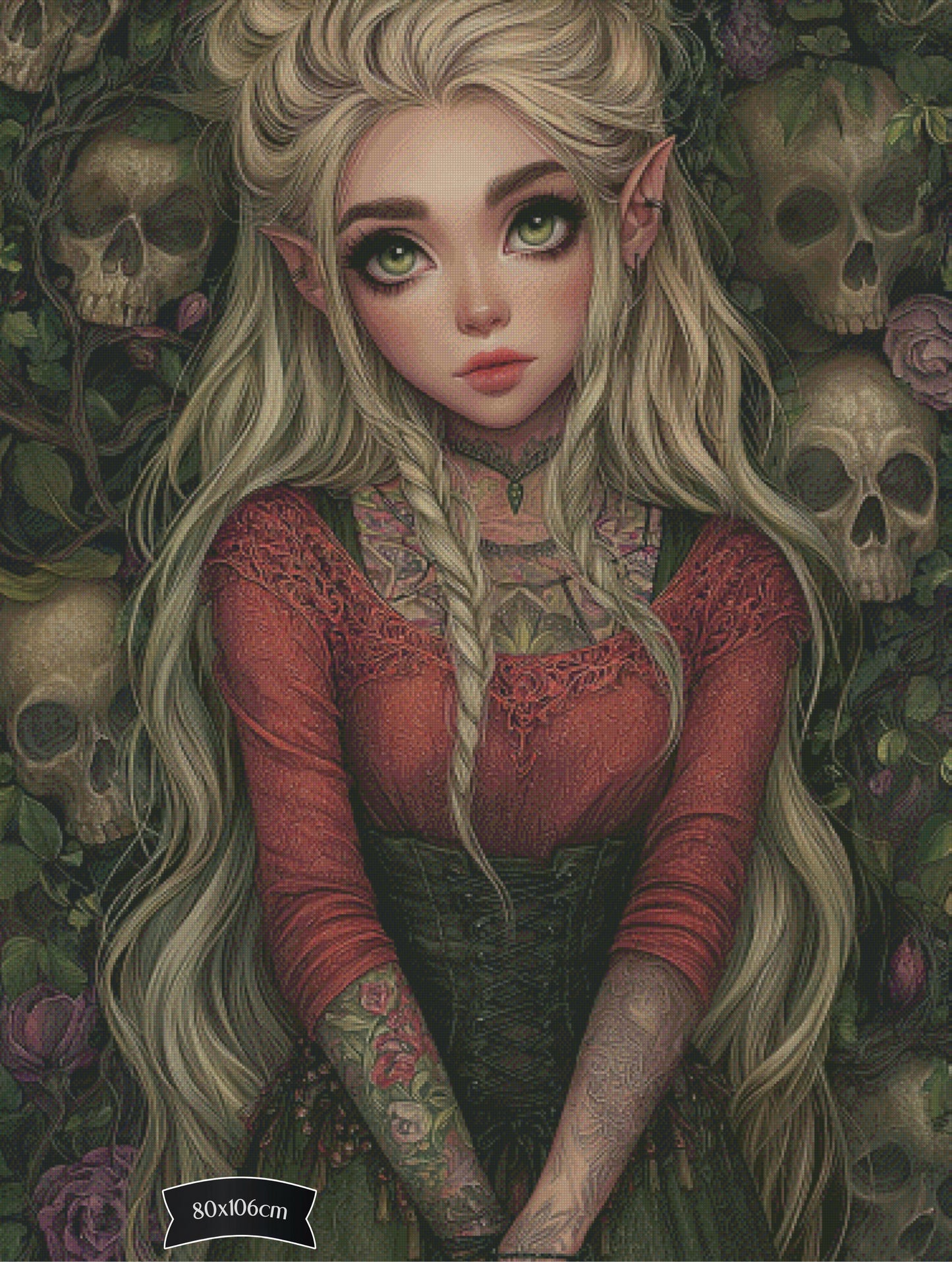 Diamond Painting Sanftmut im Schattenwald von Trudis_ai_art