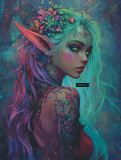 Diamond Painting Aeloria Evenshade ©trudis_ai_art