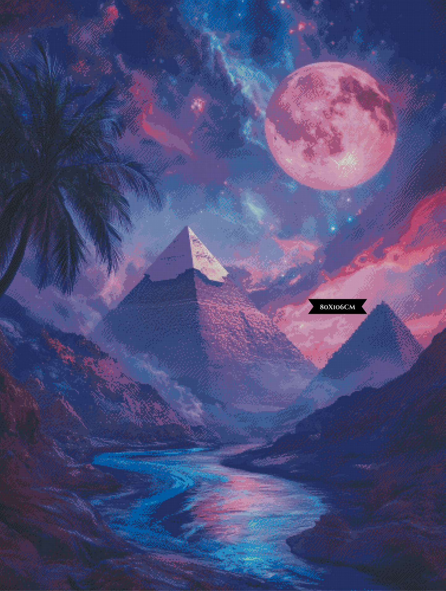 Diamond Painting Celestial Mirage Of The Pyramid's ©trudis_ai_art