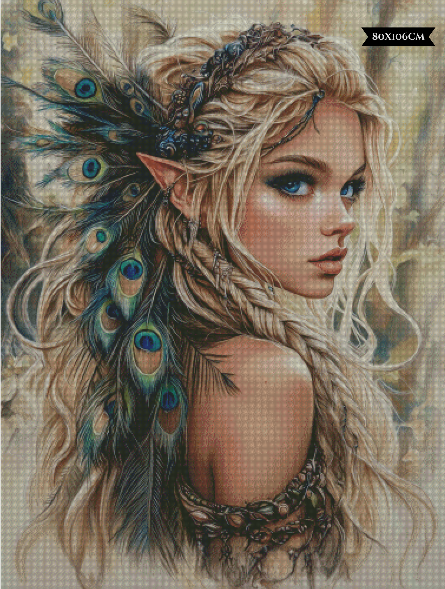 Diamond Painting Elowen Silverleaf ©salzkatze.ai