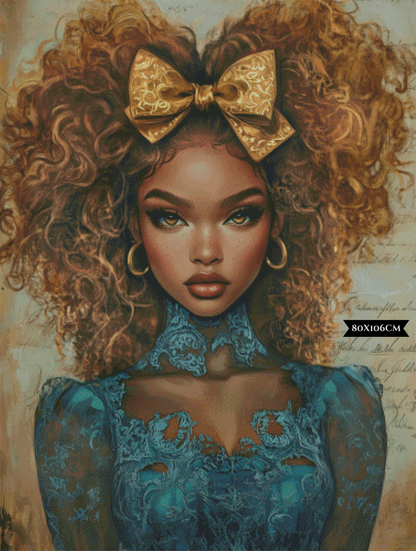 Diamond Painting Goldene Stille ©trudis_ai_art