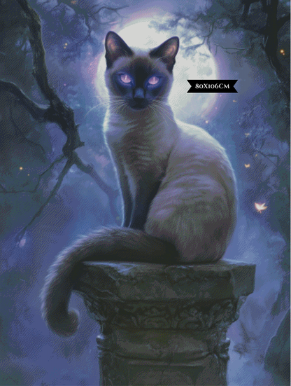 Diamond Painting Secrets Of The Siamese ©salzkatze.ai