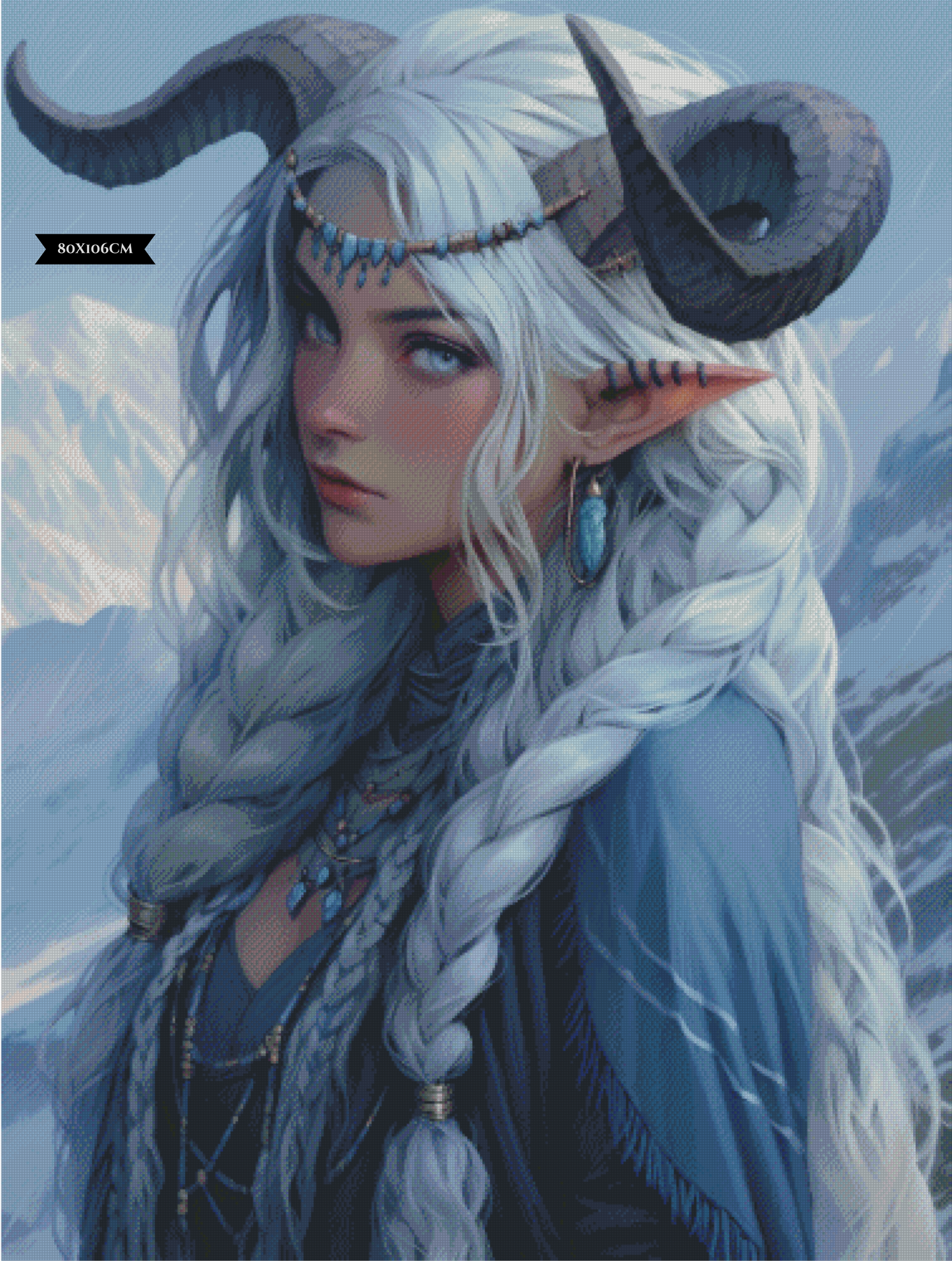 Diamond Painting Blue Topaz (Dezember) ©shalajarias
