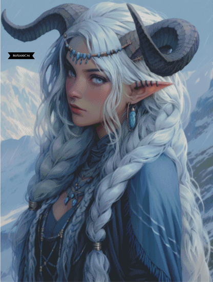 Diamond Painting Blue Topaz (Dezember) ©shalajarias