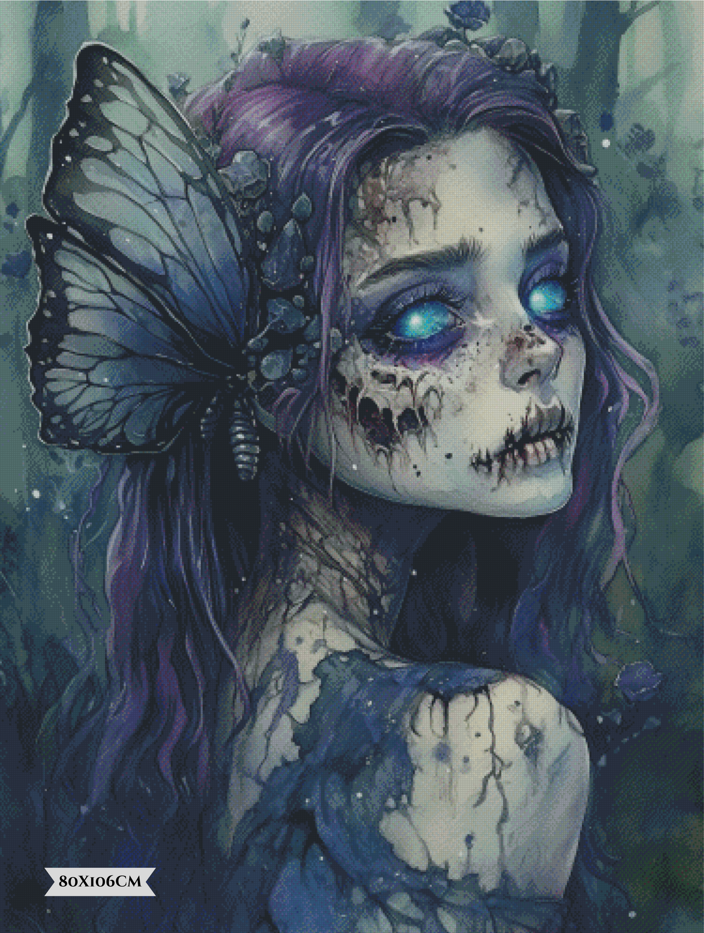 Diamond Painting Die Wächterin der verborgenen Schatten ©trudis_ai_art