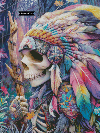 Diamond Painting Bones Of Wisdom ©salzkatze.ai