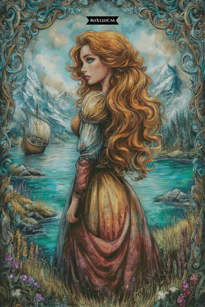Diamond Painting Thyra vom Sonnenfjord ©trudis_ai_art