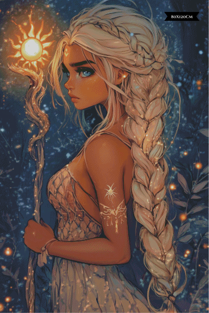 Diamond Painting Guardian Of The Burning Sun ©salzkatze.ai