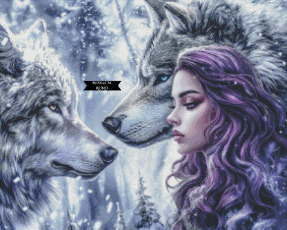Diamond Painting Flüstern des Schicksals ©trudis_ai_art