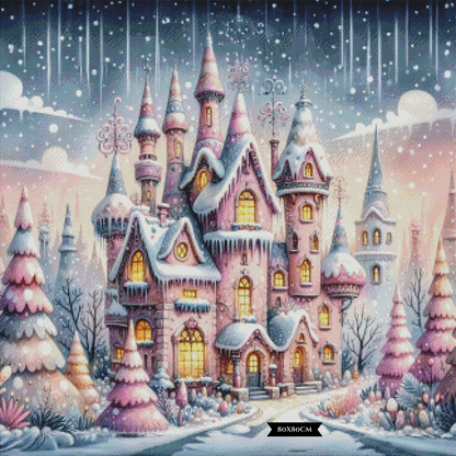 Diamond Painting Winter's Enchanted Castle ©finira_artist