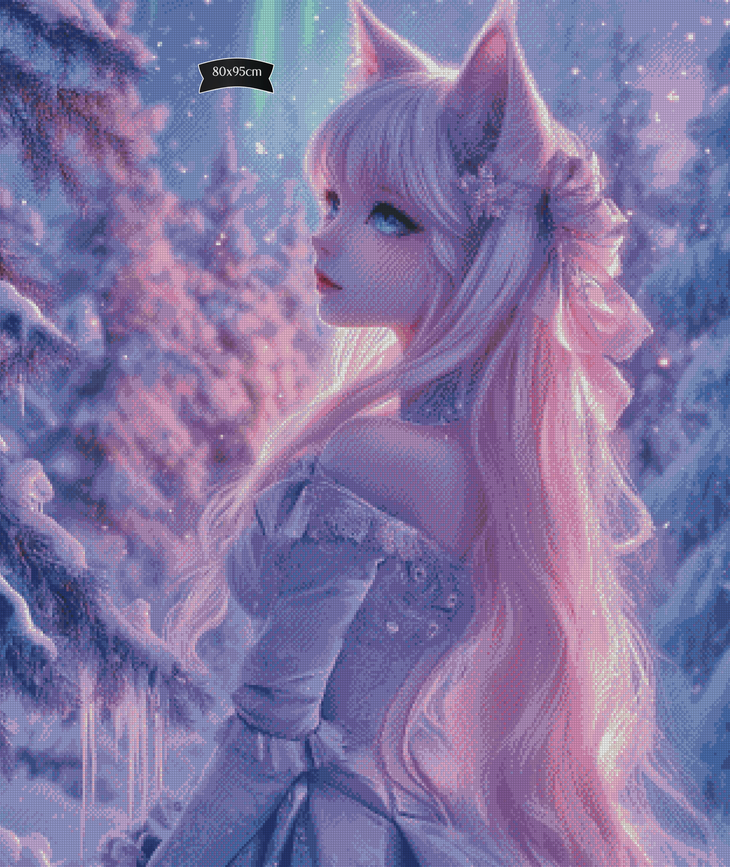 Diamond Painting Auroras Winterpfad von Traumpixxel