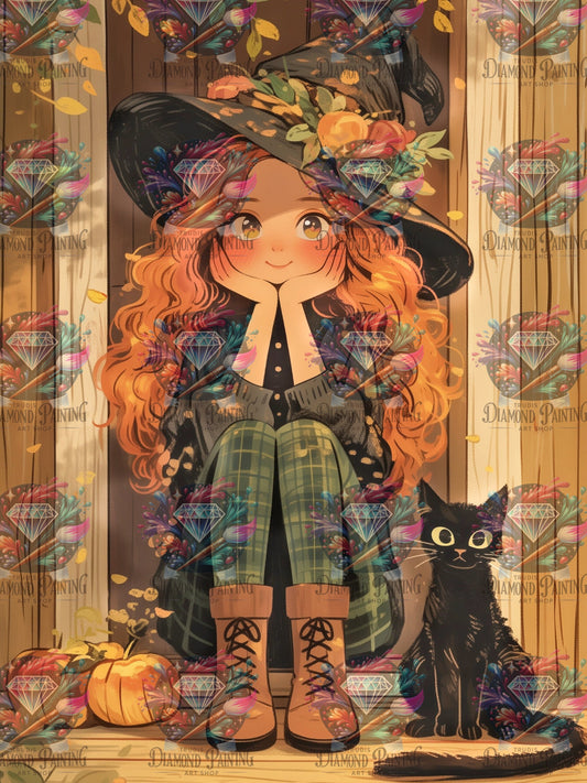 Diamond Painting Hazel von Salzkatze.ai