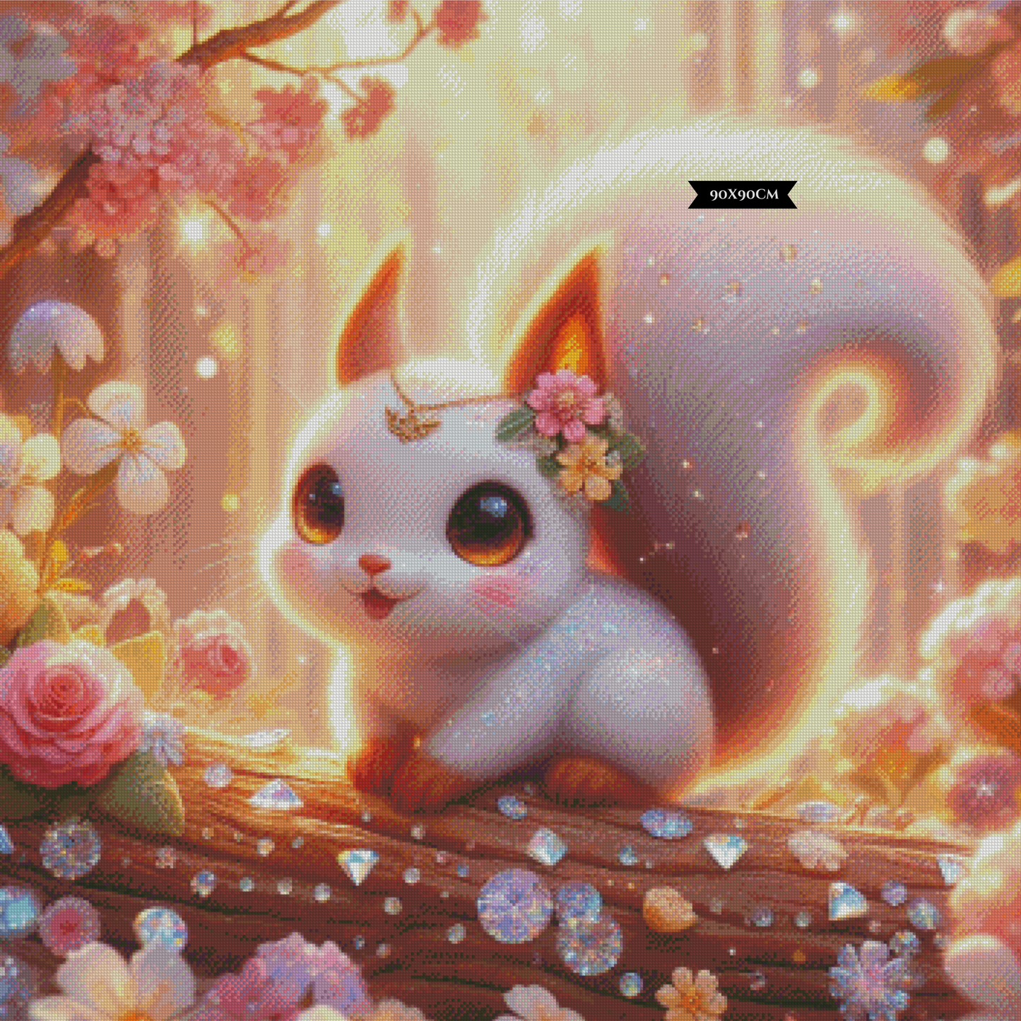 Diamond Painting Glitzerhörnchen der Morgenröte ©Lexxy Ai