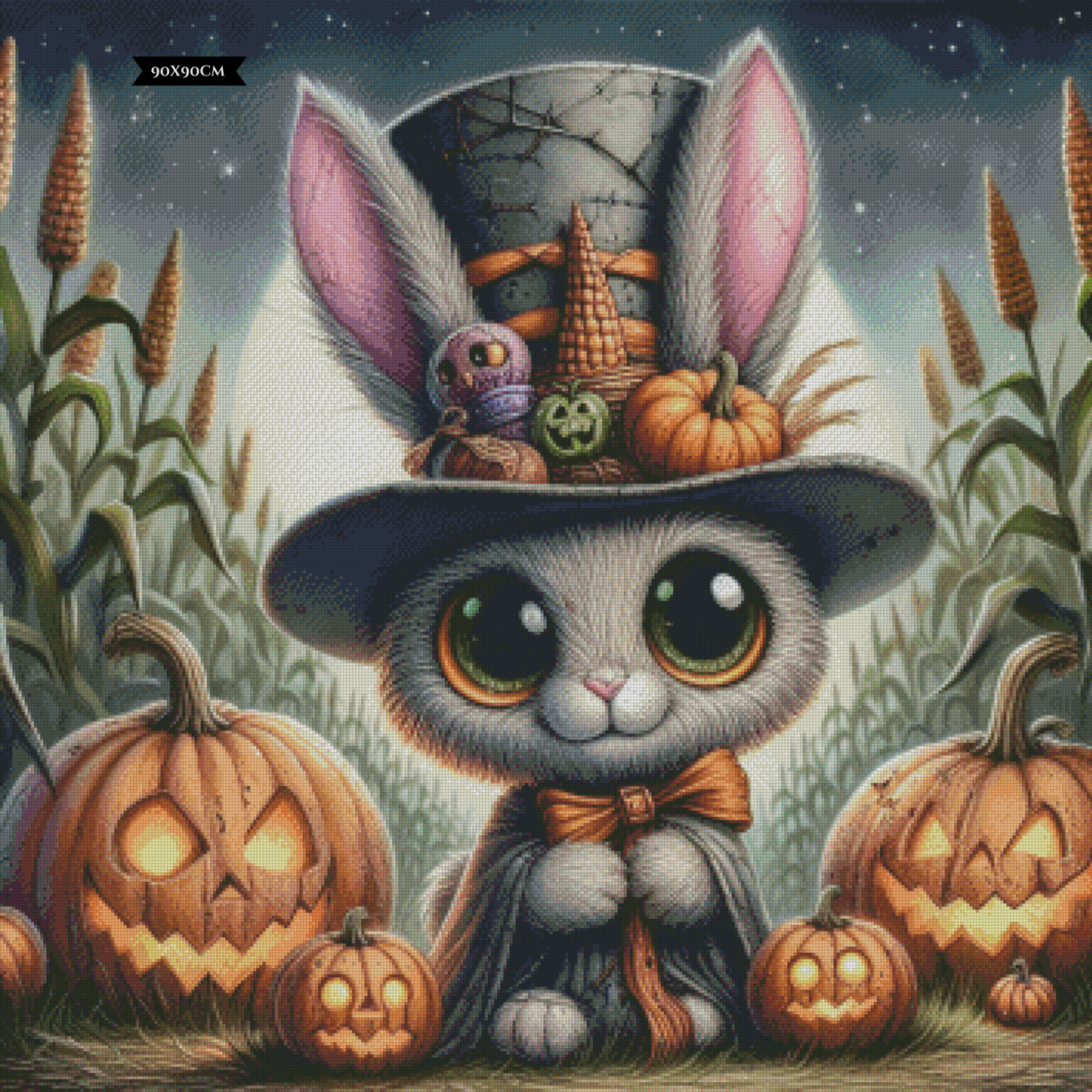 Diamond Painting Sir Hops And The Pumpkin Curse ©MoozyJo.ai