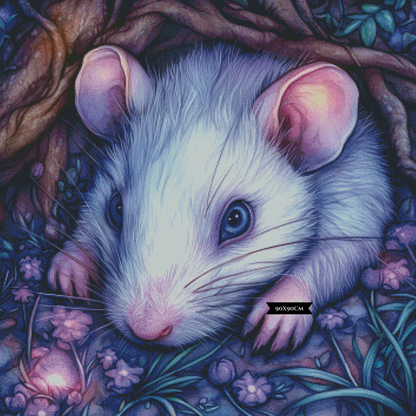 Diamond Painting Die kleine Seele im Wurzelhain ©trudis_ai_art