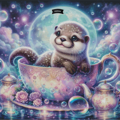 Diamond Painting Galaktische Teestunde von Sandrietta_ai