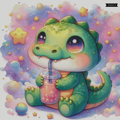 Bubble Tea Buddies - Kroko ©salzkatze.ai