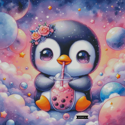 Bubble Tea Buddies - Pingu ©salzkatze.ai