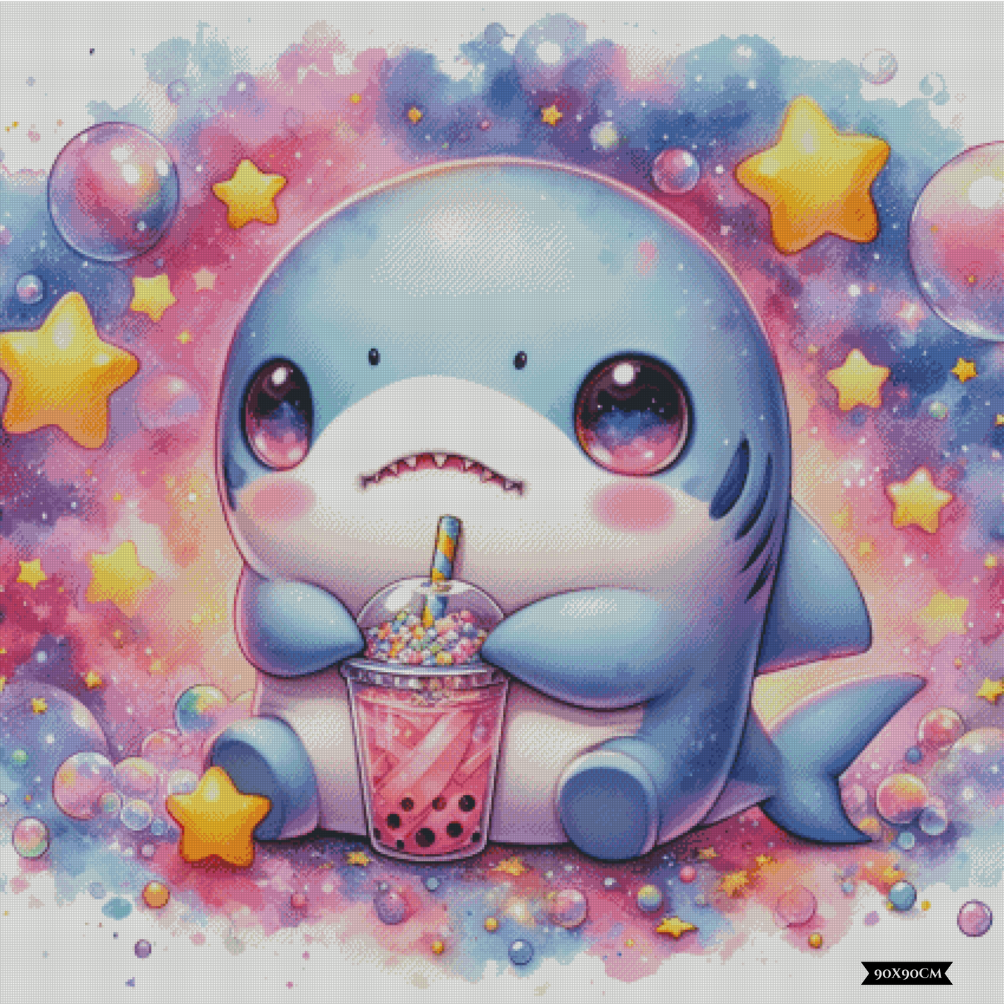 Bubble Tea Buddies - Sharky ©salzkatze.ai