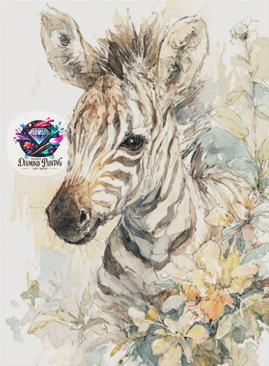 Diamond Painting A Study In Contrast ©salzkatze.ai - 70x95cm mit 125 Farben