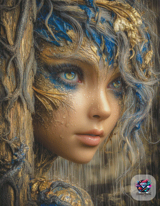 Diamond Painting Aus Rinde geboren ©Elly_A.I - 70x90cm mit 170 Farben