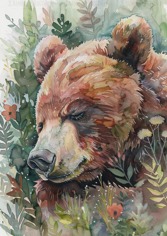 Diamond Painting Bear Dream ©sakura.cherry.ai