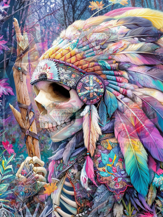 Diamond Painting Bones Of Wisdom ©salzkatze.ai