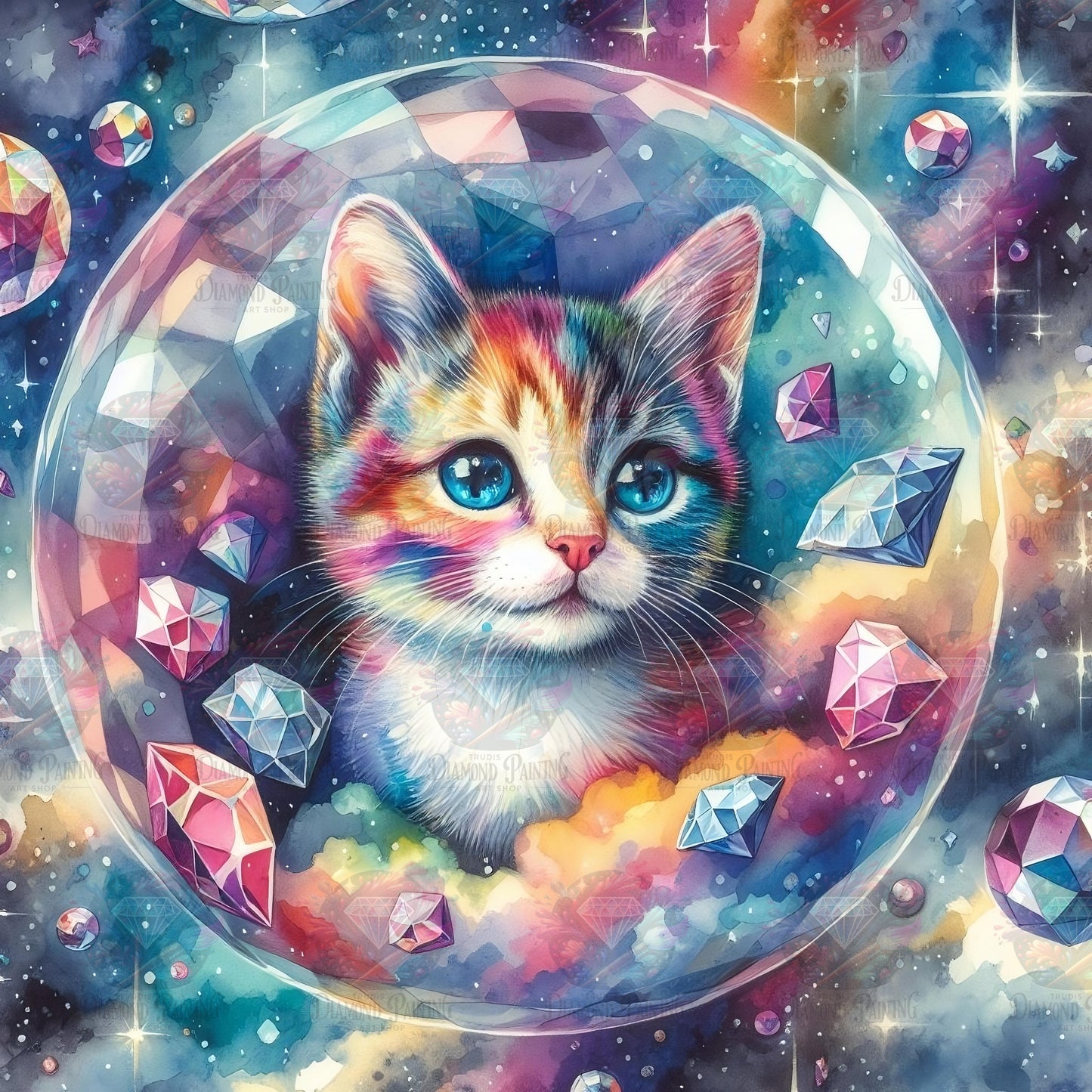 Bubble Space Cat ©tiki_DIAMONDS.ai