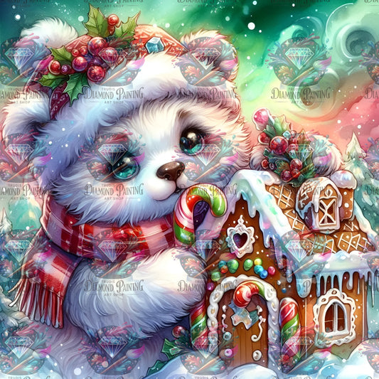 Diamond Painting Captain Candycane von MoozyJo.ai