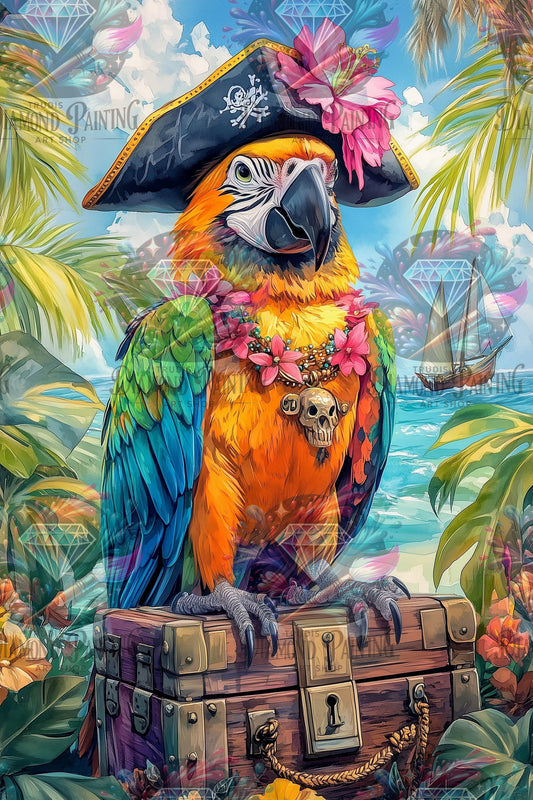 Diamond Painting Captain Clawbeak's Loot ©salzkatze.ai