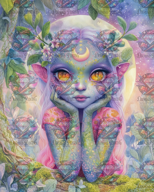 Diamond Painting Cosmic Daydream von Salzkatze.ai