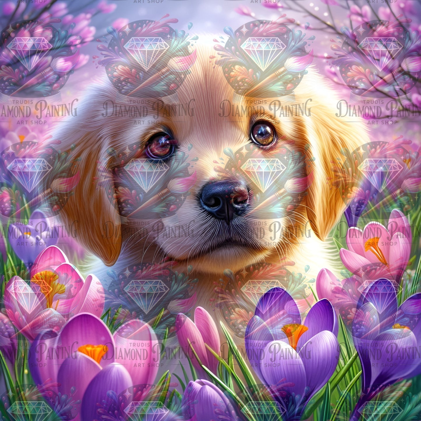 Diamond Painting Crocus Kisses ©MoozyJo.ai