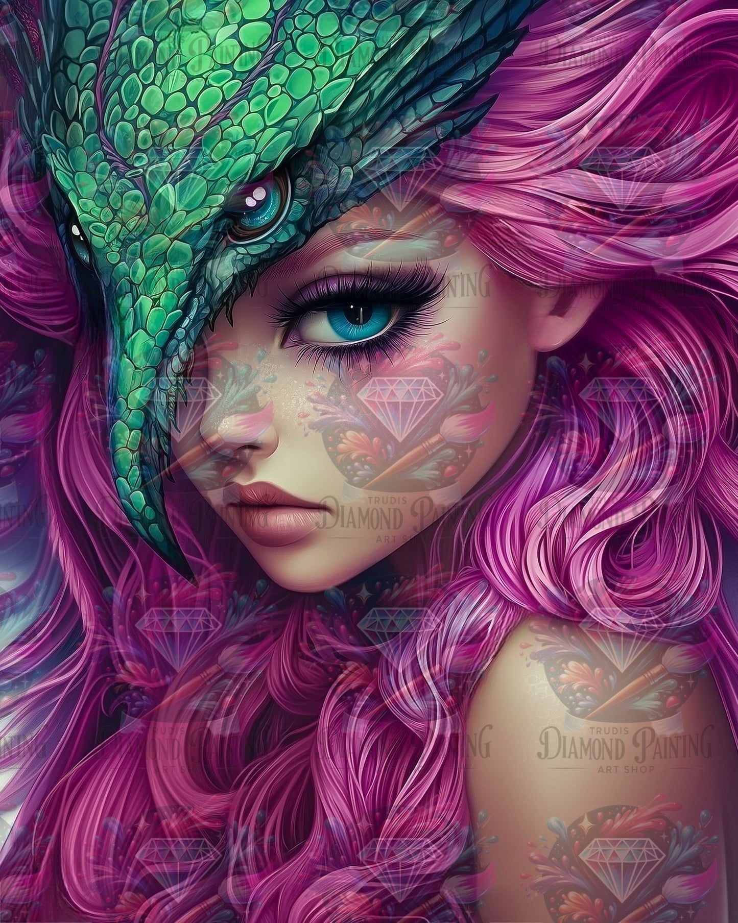 Diamond Painting Crown Of Scales ©traumpixxel