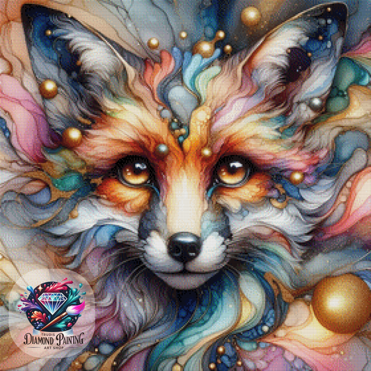 Diamond Painting Dance Of Colors ©MoozyJo.ai - 70x70cm mit 330 Farben