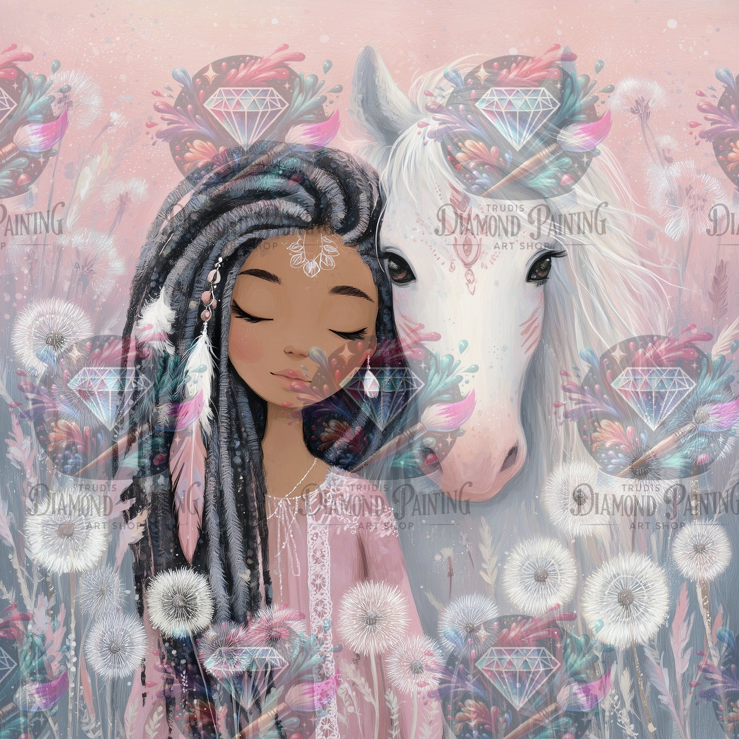 Diamond Painting Dandelion Dreams ©salzkatze.ai