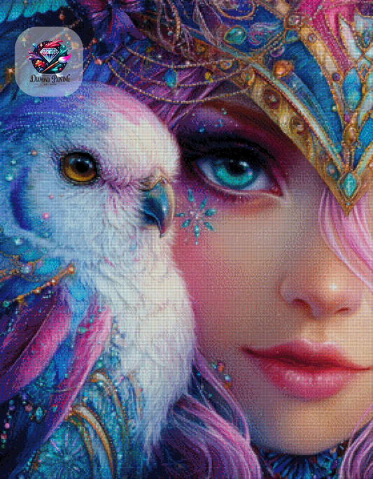 Diamond Painting Das Auge von Eltharia ©Elly_A.I - 70x90cm mit 250 Farben