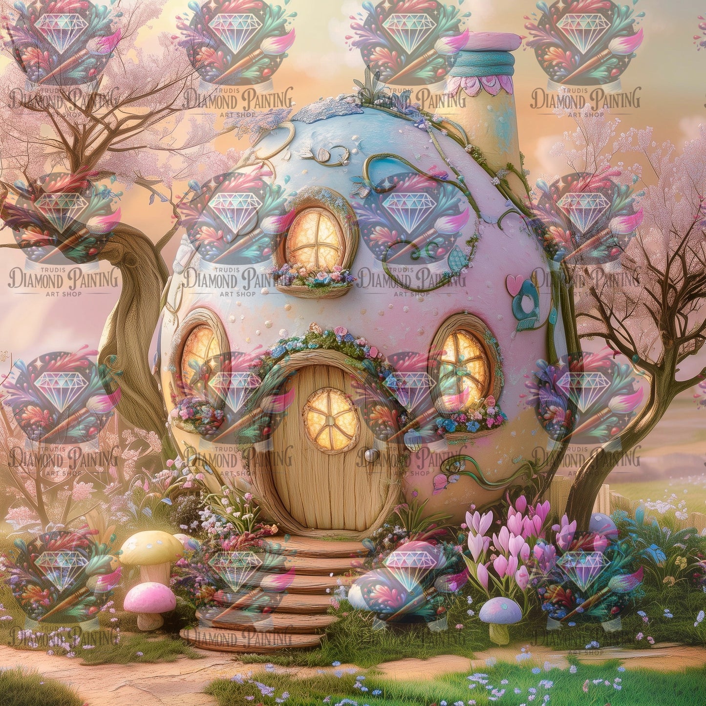 Diamond Painting Das Osterhäuschen von Traumpixxel