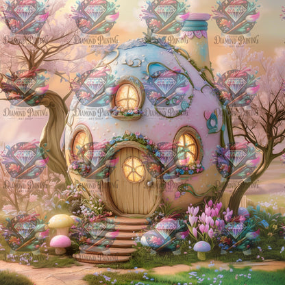 Diamond Painting Das Osterhäuschen von Traumpixxel