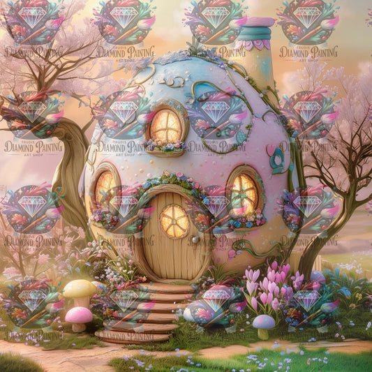 Diamond Painting Das Osterhäuschen von Traumpixxel