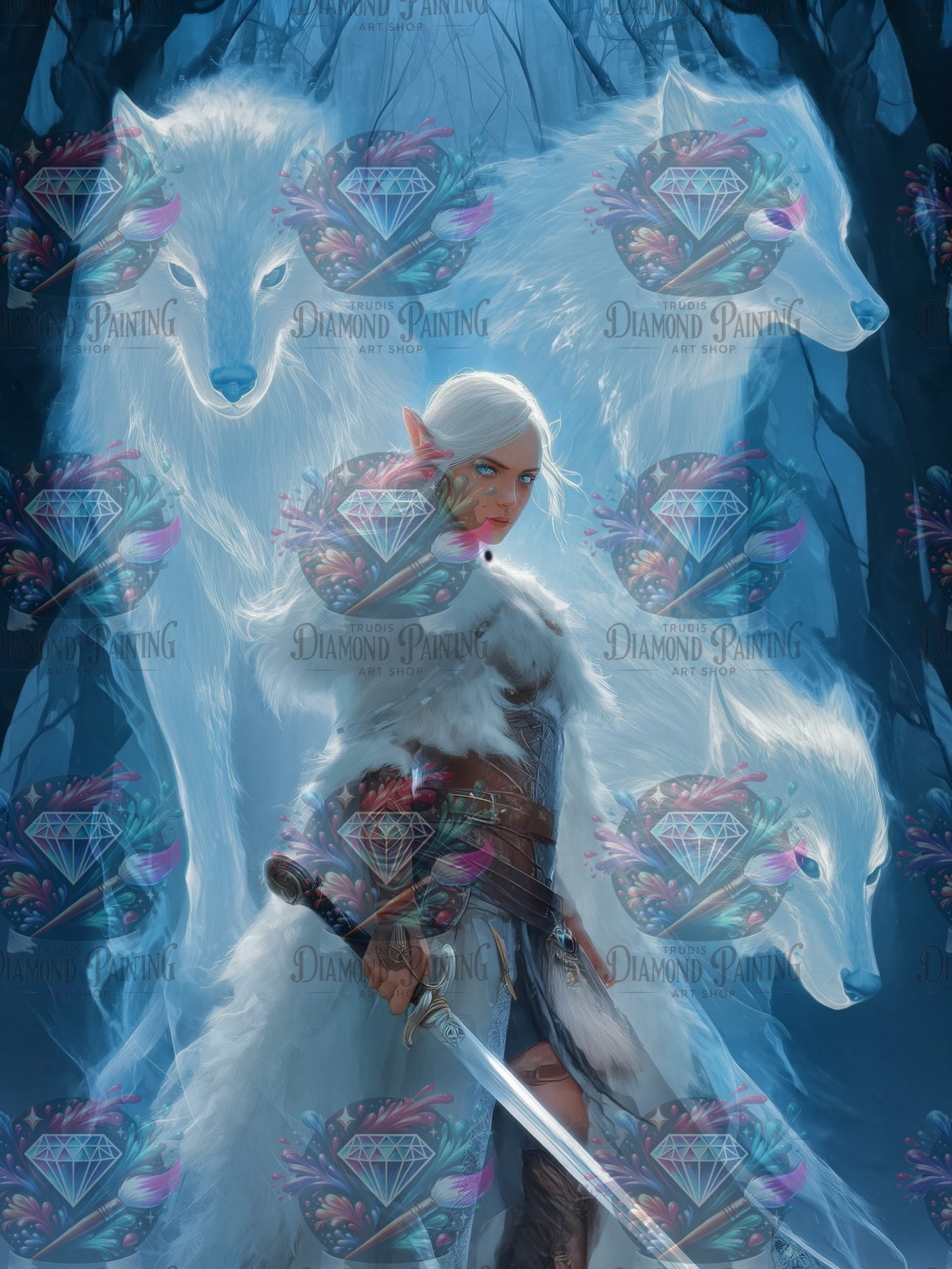 Diamond Painting Der Geist des Rudels von Salzkatze.ai